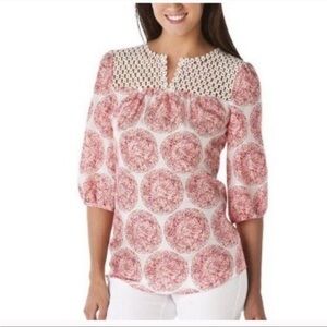 Calypso St Barth for Target 100% Silk Blouse Size Medium